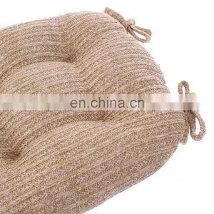 Wholesale Waterproof Reversible Custom Size PP Straw Chair Cushion Chair Pad Set of 2 for Outdoor thumbnail-4