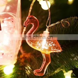 Factory Decorative Led Summer Holiday Curtain Strip Flamingo Lights Garden Party Home Outdoor Decoration Fairy String Light thumbnail-2