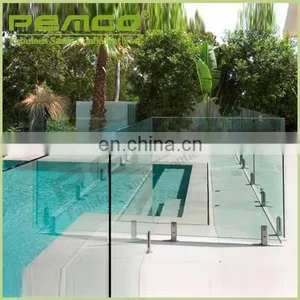 Best Modern Design Glass Fence and Glass Spigot Stainless Steel Frameless Glass Balcony Railing thumbnail-5