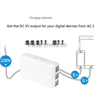 Hot New Products 30 Watt 6 Port Usb Desktop Rapid Charger thumbnail-5