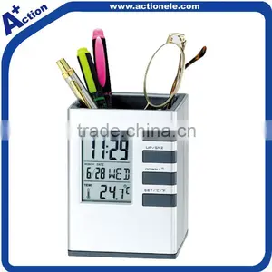 Pen Holder Digital Alarm Clock With Calendar Quality Choice thumbnail-4