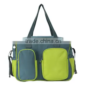 Custom Portable Fashion Diaper Bag With Changing Mat thumbnail-2