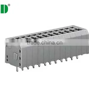 Pitch 3.81mm 300V 16A 2P-28P Spring Terminal Blocks Screwless Terminals thumbnail-1