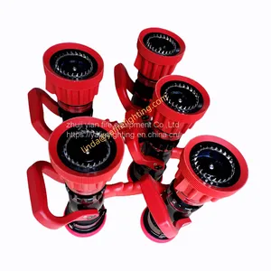 GPM /LPM Labeled Big Flow Fire Hose Nozzle With 2.5 Inch NH and Machino Female Coupling thumbnail-4