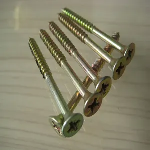 Chipboard Screw/Double Csk Head (pozi or Cross) Yellow Zinc thumbnail-3