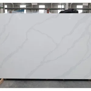 Code：5104，Calacatta Artificial Stone Quartz Slab Kitchen Countertops thumbnail-1