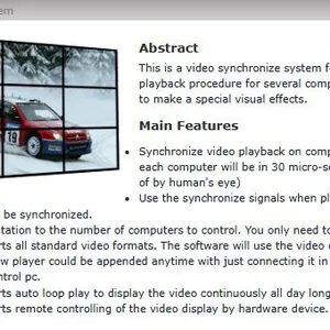 Video Synchronize System thumbnail-1