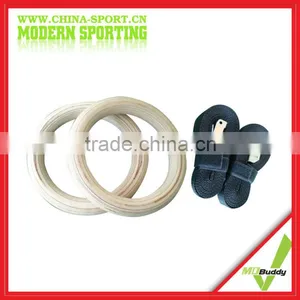 New Wooden Gym Ring Equipment thumbnail-1