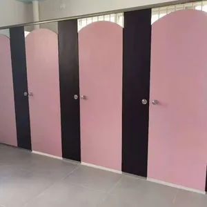 European Style Cubicle Toilet Customizable Material Phenolic Nylon HPL School Toilet Cubicles thumbnail-1