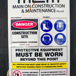 Custom Blank White Corrugated Plastic Signs thumbnail-3