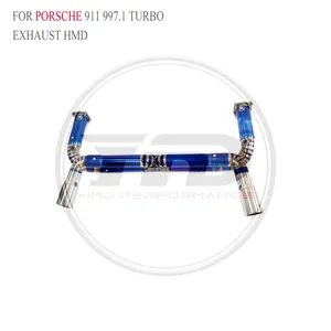 HMD Titanium Exhaust Catback for Porsche 911 997.1 Turbo/992 GT3 Car Accessories Muffler With Tips With Valve Exact Fit Whatsapp+86 18946955156 thumbnail-5