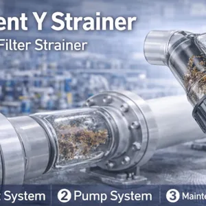 Transparent PVC Y Strainer Pipeline Filter With Visual Inspection Metric Socket thumbnail-1