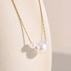 304 Stainless Steel Necklace Wholesale - Hypoallergenic Polished Chain Jewelry for Bulk Orders thumbnail-1