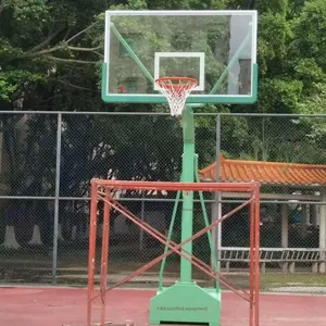 Jinling Basketball Backboard, Tempered Glass Basketball Backboard, Basketball Hoop, Basketball Net, Shenzhen Basketball Stand thumbnail-1