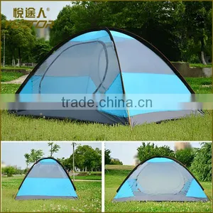 Waterproof Double Layer 2, 3, 4 Person 3 Season Aluminum Rod Double Skylight Outdoor Camping Tent thumbnail-4