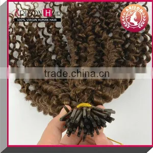100% Remy Brazilian Virgin Hair I Tip Hair Extension thumbnail-1