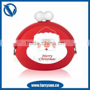 2015 Customized Silicone Metal Purse/cute Wallets/ Fancy Coin Purses for Christmas/Xmas thumbnail-3