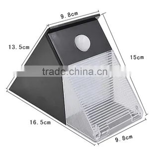 Quality Goods 12 Led Solar Human Body Induction Lamp Solar Wall Lamp Solar Garden Lamp Triangle Shape Led Light thumbnail-5