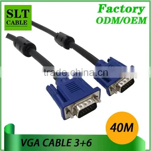 Shenlantuo Professional Manufacture 40M VGA Cable Male to Male 15pin 3+6 for Multimedia thumbnail-2