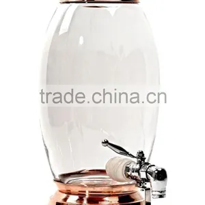 Glass Honey Jar With Faucet, Spigot Jars for Honey, Footed Glass Jar With Lid for Honey and Liquids, Glass Honey Dispensers thumbnail-3