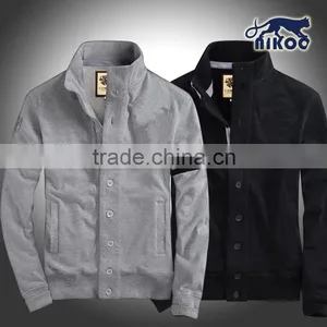 Plain Custom Slim Varsity Jackets in Blue Made in China thumbnail-3