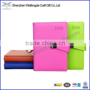 Top Grade Unique Design Leather 2 Year Planner 2016/2017 With Card Slots thumbnail-1