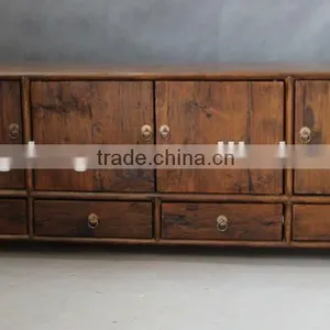 Antique Vintage Wood Furniture tv Cabinet thumbnail-1