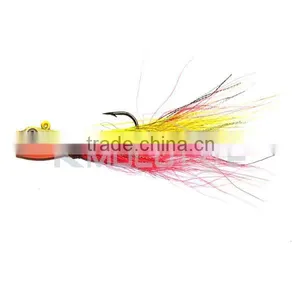 Wholesale Bass Fishing Lure Bucktail Jig Fly Fishing Bait thumbnail-2