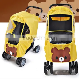 Polyester Fabric Pram Rain Cover Wholesale thumbnail-1