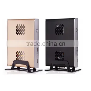 Hot Sales Fanless Mini PC in Africa X86 12V With Intel Atom Processor Win XP/7 or Linux PC Brushed Aluminum Mini ITX Computer thumbnail-3