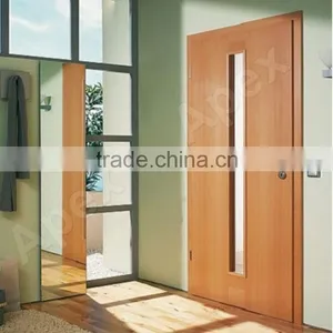 Oak Fire Door Composite Wood Solid Wood Door With Glass, Fire Rated Door thumbnail-2