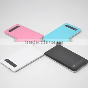2014 Christmas Gift Touch Screen Power Display Ultra Thin Power Bank 5000mah thumbnail-1