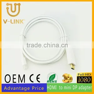 Factory Price Gold Plated Mini dp 1.2 to Hdmi 1.4 Cord for DVD Player thumbnail-1