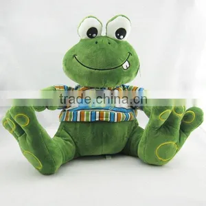 Custom High Quality Plush Frog Toy With T- Shirt Mingencustom Factory China thumbnail-1
