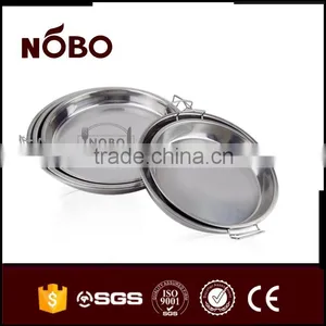 Cake Plate With Handles,stainless Steel Snacks Serving Tray thumbnail-4