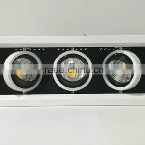 3x5W Square Recessed Grille Light Ceiling Light Office Light thumbnail-1