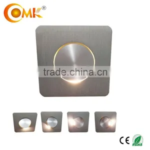LED White/black/sliver 1w/3w Mini Indoor Wall Lights thumbnail-1