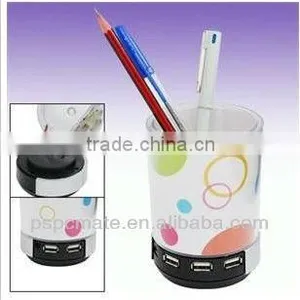 Pen Container Usb Hub With Speaker Function and LED Indicator thumbnail-1