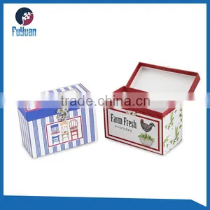 Custom Cardboard Recipe Box With Recipe Cards Storage Box thumbnail-1