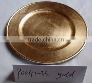 Gold Charger Plate,christmas Charger Plate thumbnail-1