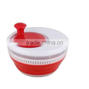 Food Grade Easy Use Vegetable Tools OEM Collapsible Salad Spinner thumbnail-4