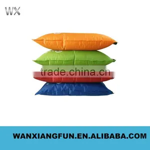 Wholesale Promotion Camping Pvc Travel Flocked Inflatable Pillow thumbnail-1