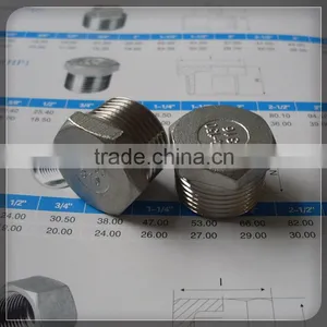 1" Stainless Steel Hexagon Plug thumbnail-2