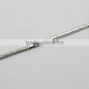 Shiny High Polished Silver Biker Chain Bracelet Stainless Steel Jewelry thumbnail-3