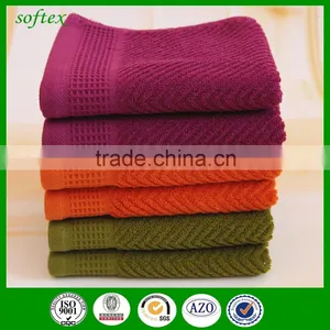 Jacquard Dark Color 100 Cotton Honeycomb Towels thumbnail-3