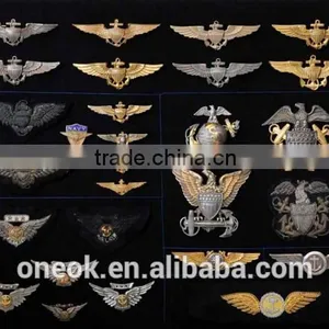 Wholesale, Gold, Silver, Bruss Pilot Wing Emblem thumbnail-1