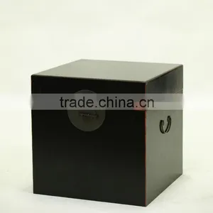 Black Color Oak Side Table (NC-123-10-SP) thumbnail-1