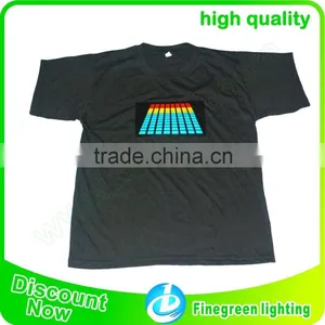 Custom el LED T-shirt/el T-shirt/el Flashing T-shirt thumbnail-5