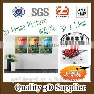New Material PET 1.5mm No Frame Picture PET 3D Lenticular Card Printing, 3d Picture thumbnail-1