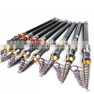 Portable Carbon Fiber Telescopic Fishing Rod Retractable Travel Spinning Fishing Pole ,Saltwater Boat Sea Rod thumbnail-1